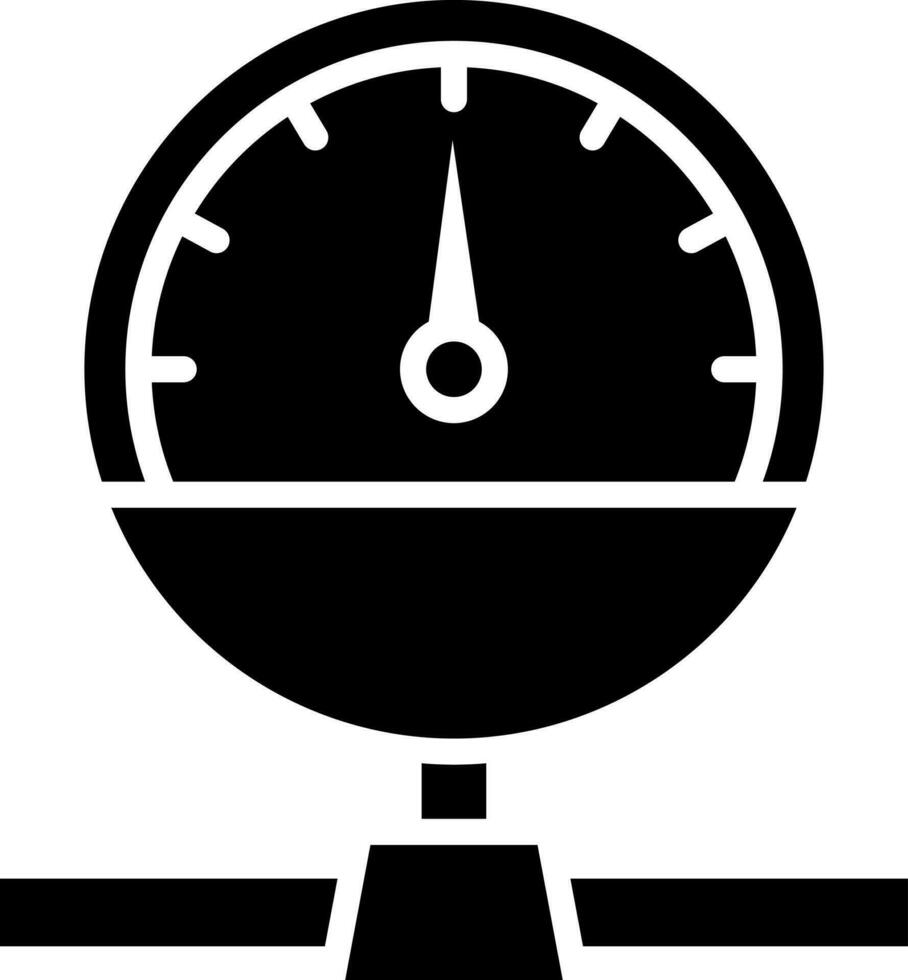 Wiegen Maschine Glyphe Symbol oder Symbol. vektor