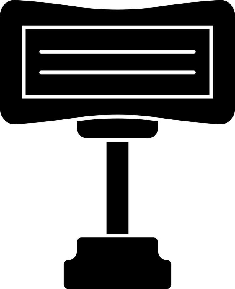 Zeichen Tafel Symbol im schwarz und Weiß Farbe. vektor
