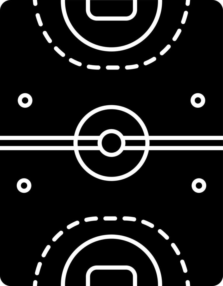 Illustration von Spielplatz Feld Glyphe Symbol. vektor