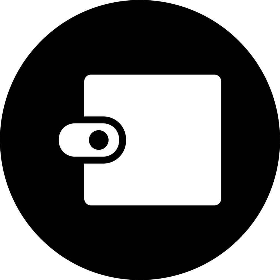plånbok glyf ikon i platt stil. vektor