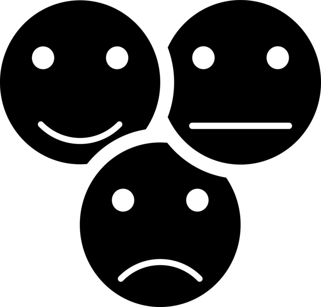 anders Gesicht Ausdruck Emoji Feedback Symbol. vektor
