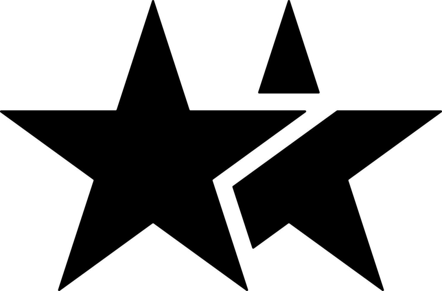 platt stil stjärnor eller favorit ikon. vektor