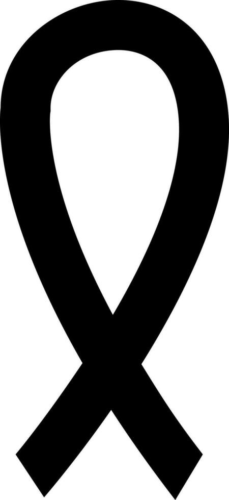 Illustration von ein schwarz AIDS Symbol. vektor