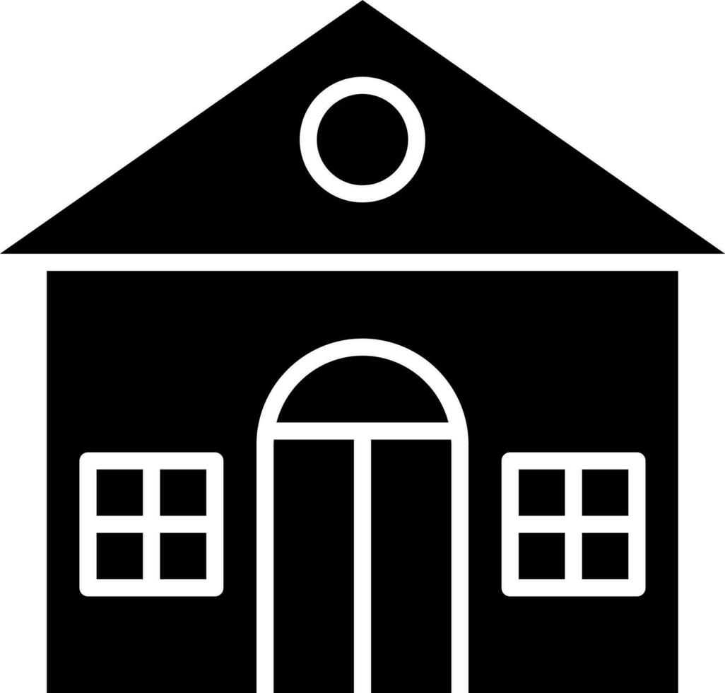Zuhause Symbol oder Symbol im schwarz und Weiß Farbe. vektor