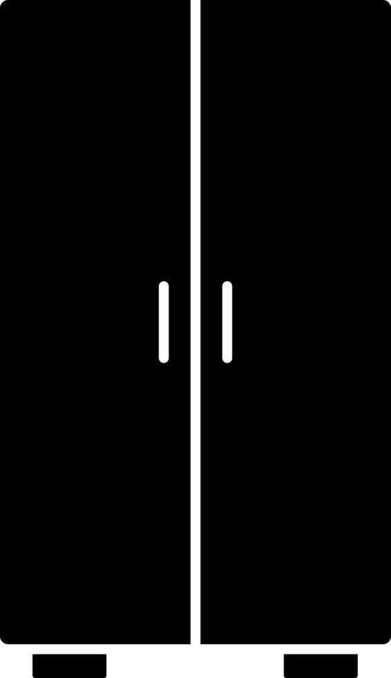 Glyphe Symbol oder Symbol von Kleiderschrank. vektor