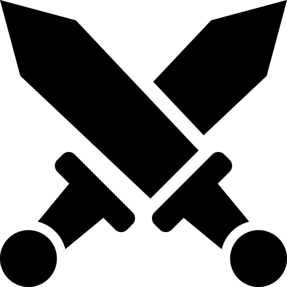 Vektor Illustration von Schwerter Symbol.