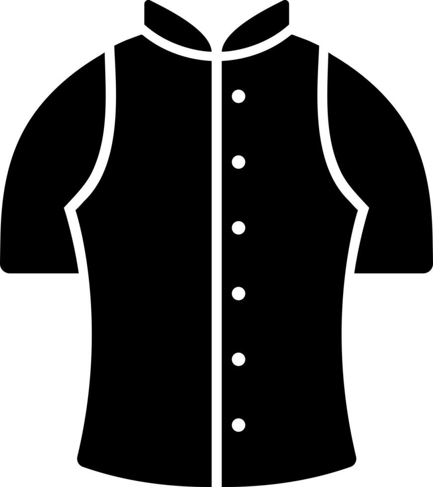 schwarz und Weiß Illustration von Dressing Anzüge Symbol. vektor