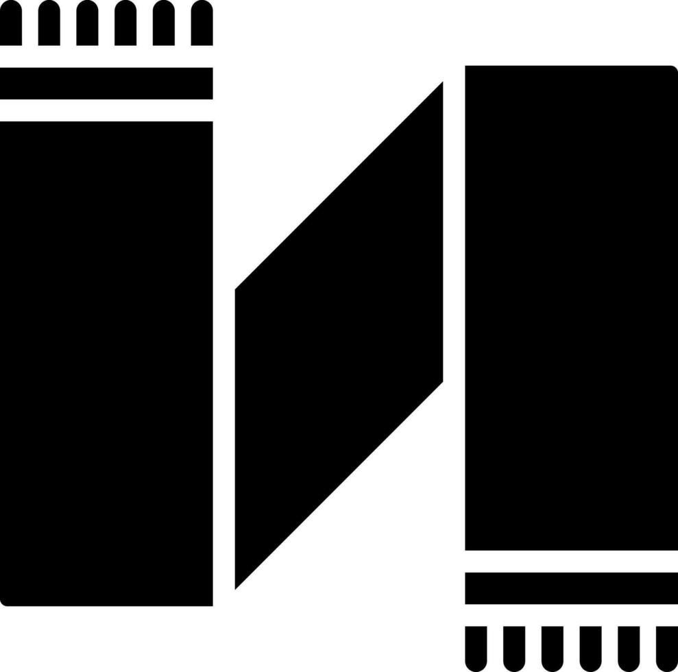 Schal oder Schalldämpfer Symbol im schwarz Farbe. vektor
