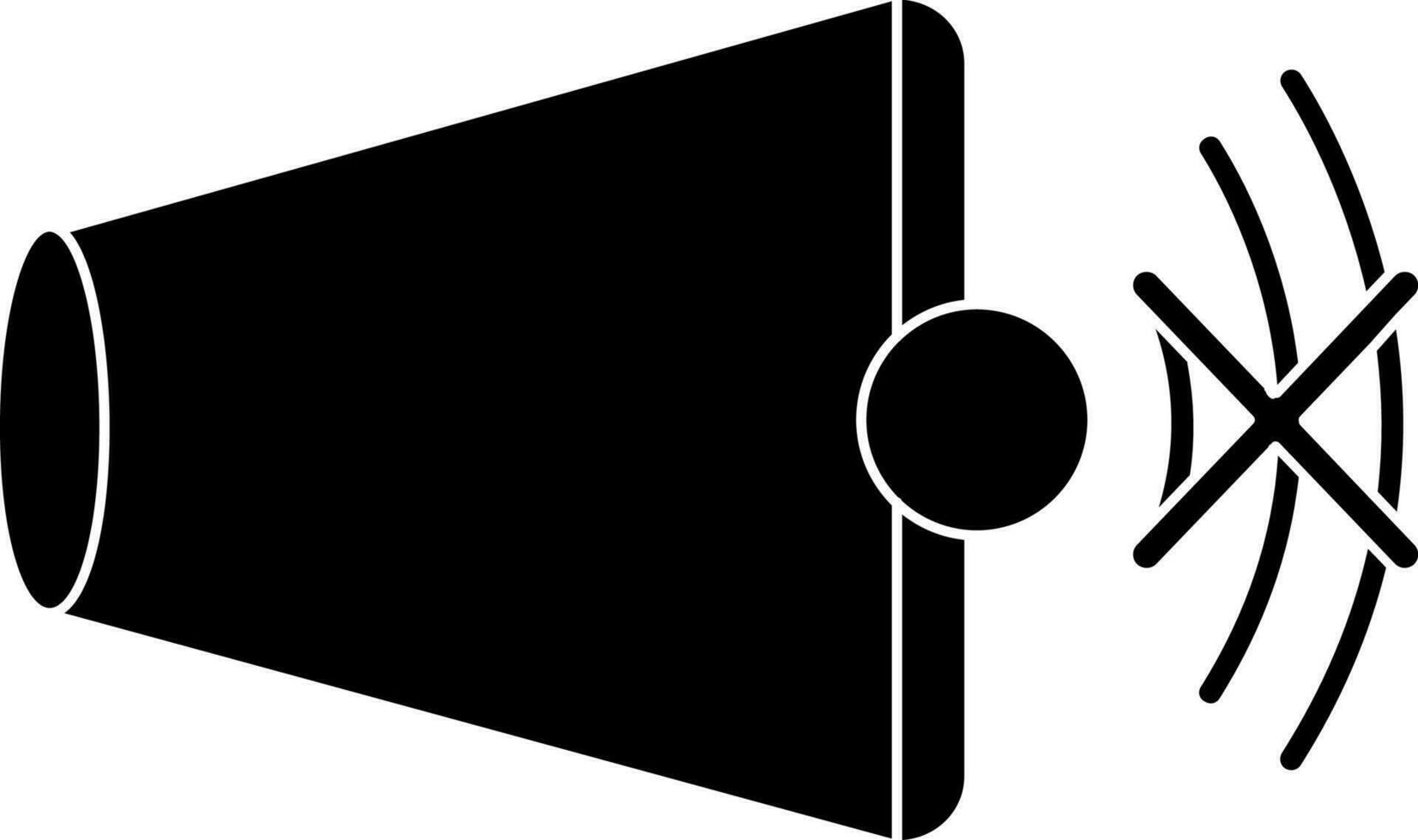 Audio- Lautsprecher Volumen im schwarz und Weiß. vektor