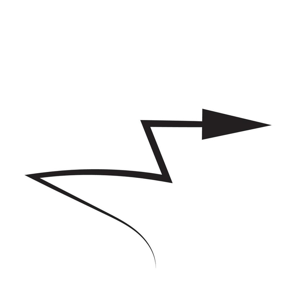 Pfeil Symbol einstellen von Gekritzel oder skizzieren Gliederung von Kreis, Kurve, wischen hoch, schwarz Linie, eben Pfeil Symbol Hand gezeichnet Elemente zum Grafik Design Illustration Element zu Dekoration Datei im png Format vektor