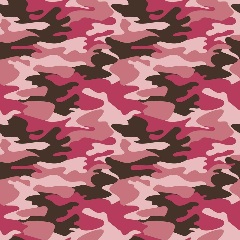 kamouflage abstrakt bakgrund grafisk design, camo rosa färger mönster sömlös vektor illustration