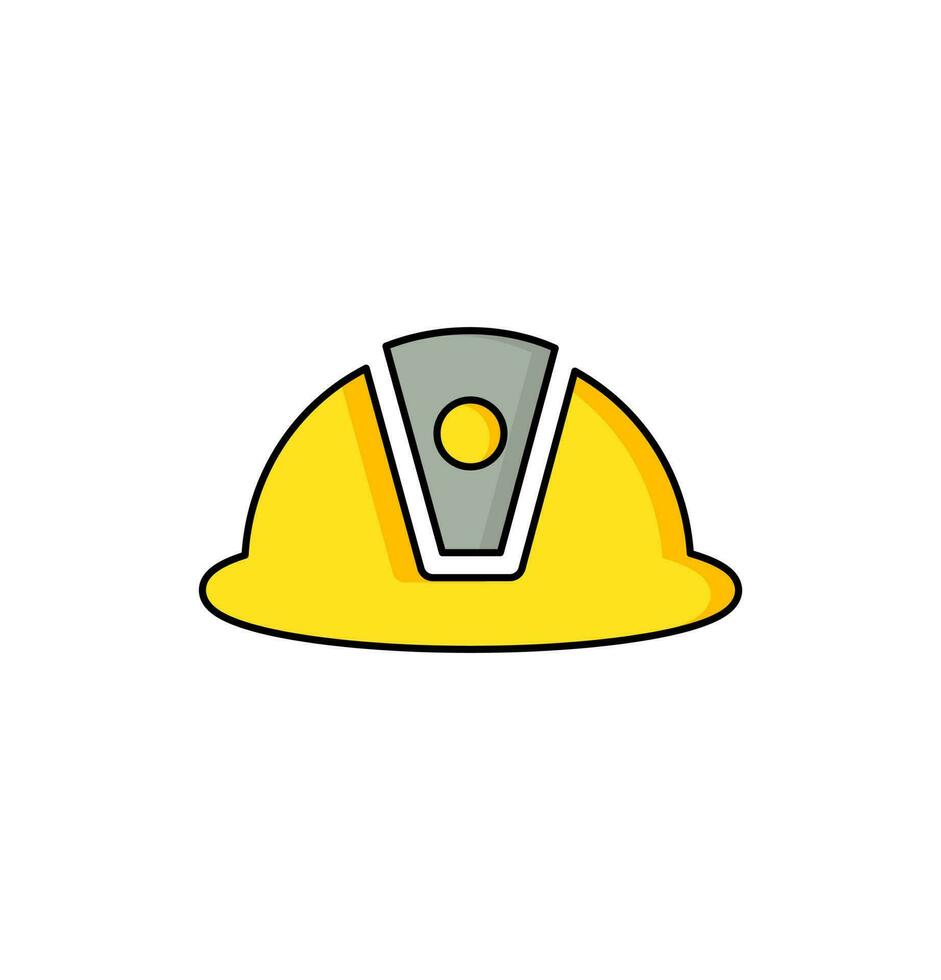 Sicherheit Helm Symbol Vektor. Zimmerei Helm vektor