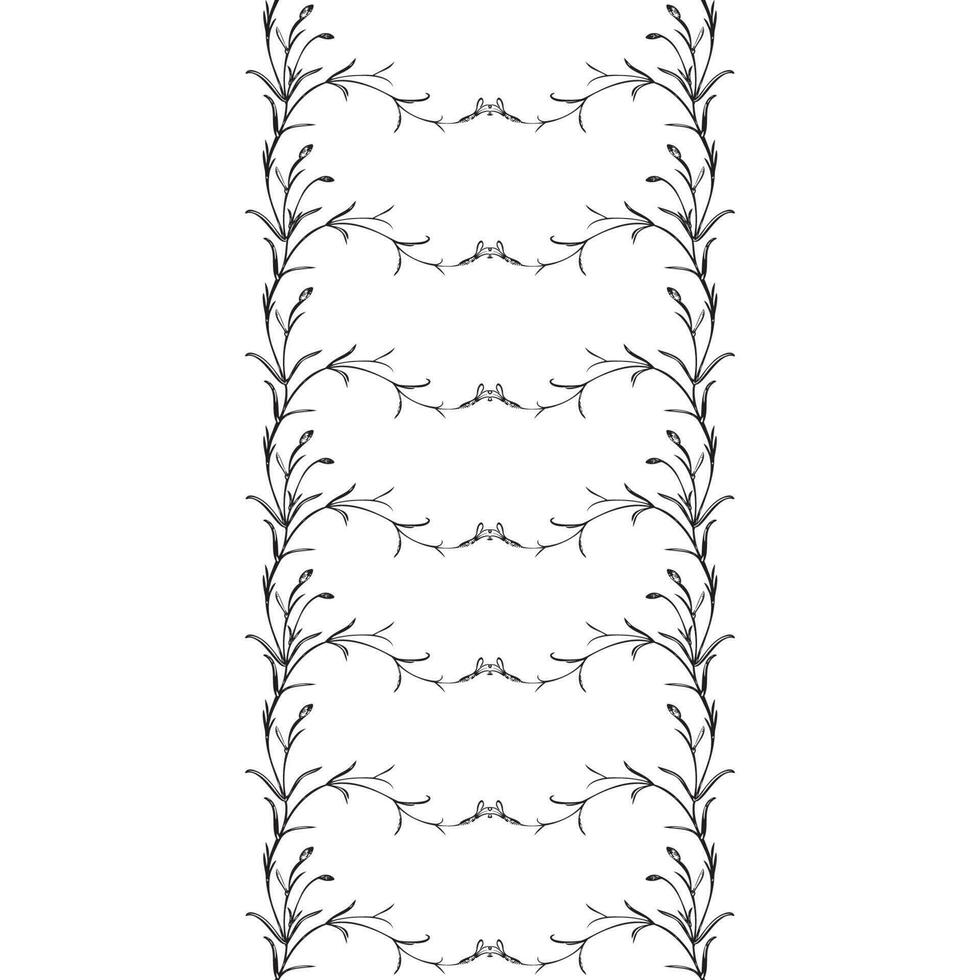 botanisch Hand gezeichnet Blumen- Rahmen Jahrgang Blumen Grenze.Wildblume Pflanze abstrakt Hintergrund. kreativ modisch Gruß Karte, Feier, Hochzeit Einladung, Banner Vektor Illustration Grafik Design