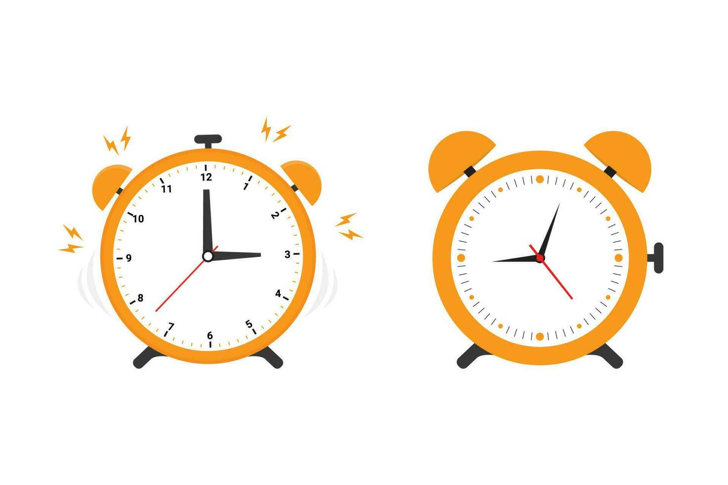 Alarm Uhr Klingeln Vektor Illustration