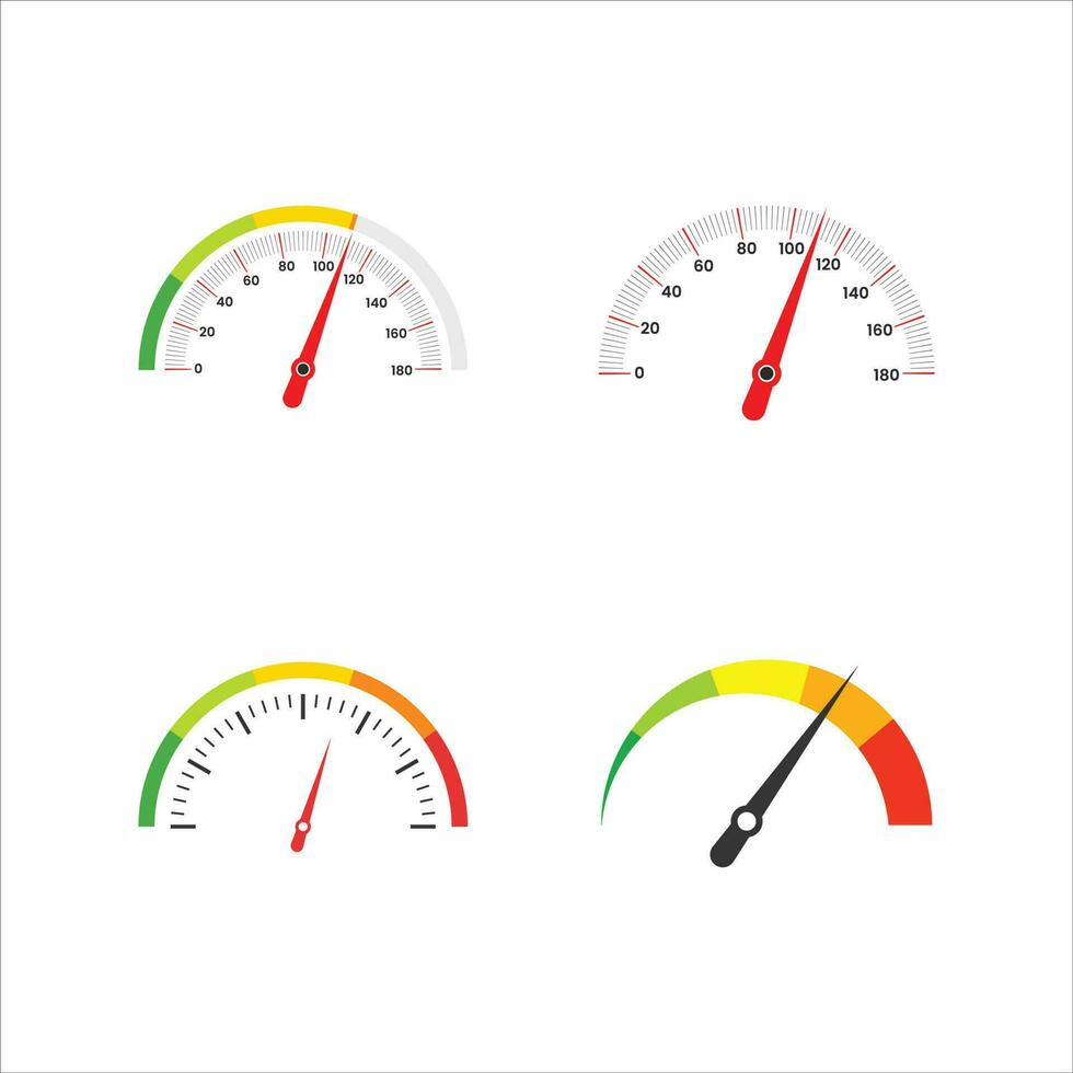 hastighetsmätare skala uppsättning vektor