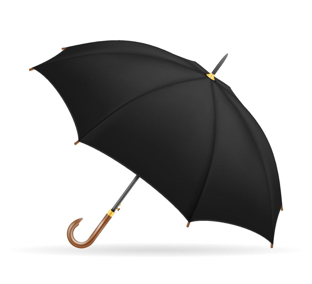 klassischer Regenschirm von Regenvorratvektorillustration lokalisiert auf Hintergrund vektor