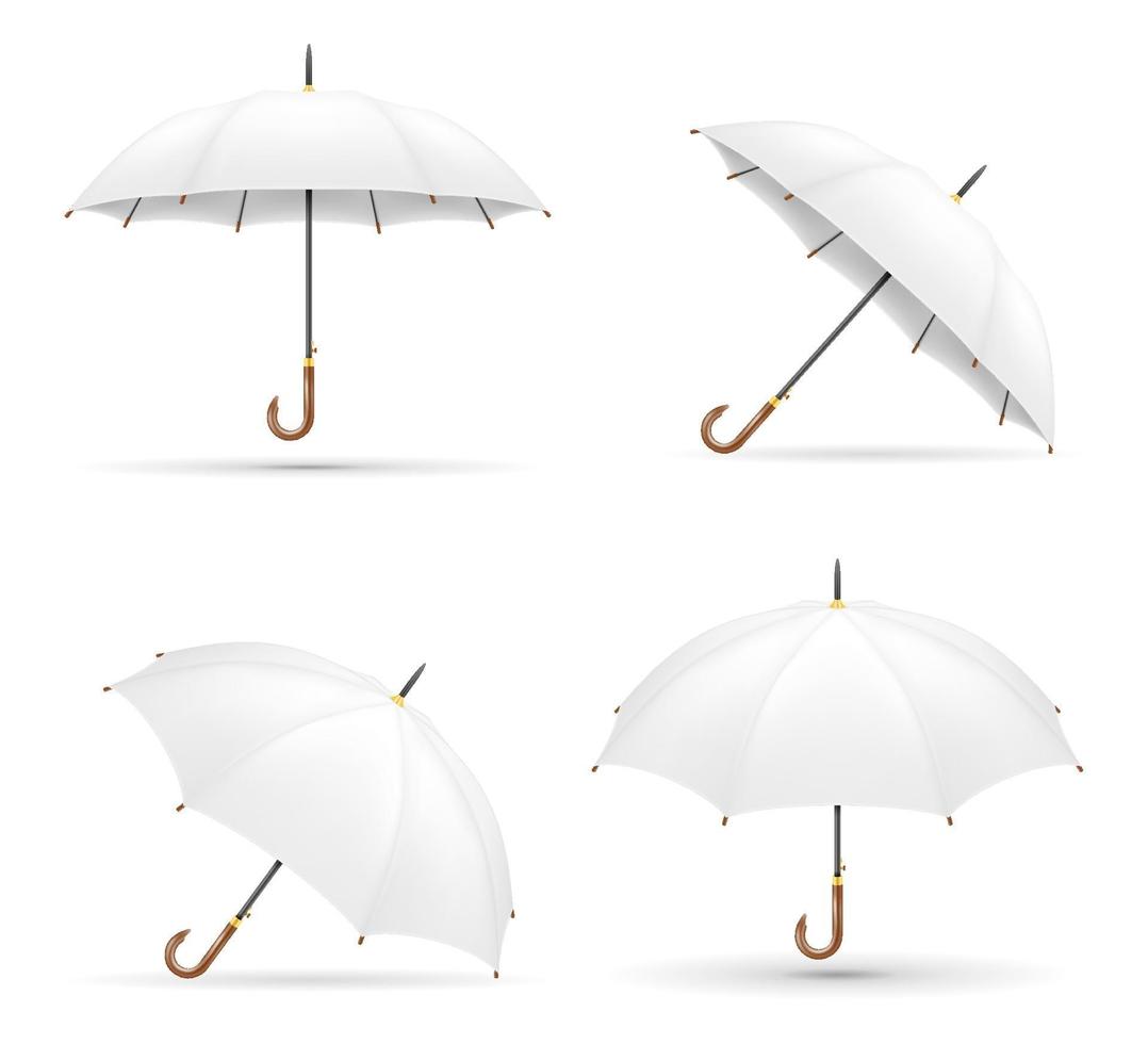 klassiskt paraply från regn lager vektorillustration isolerad på bakgrunden vektor