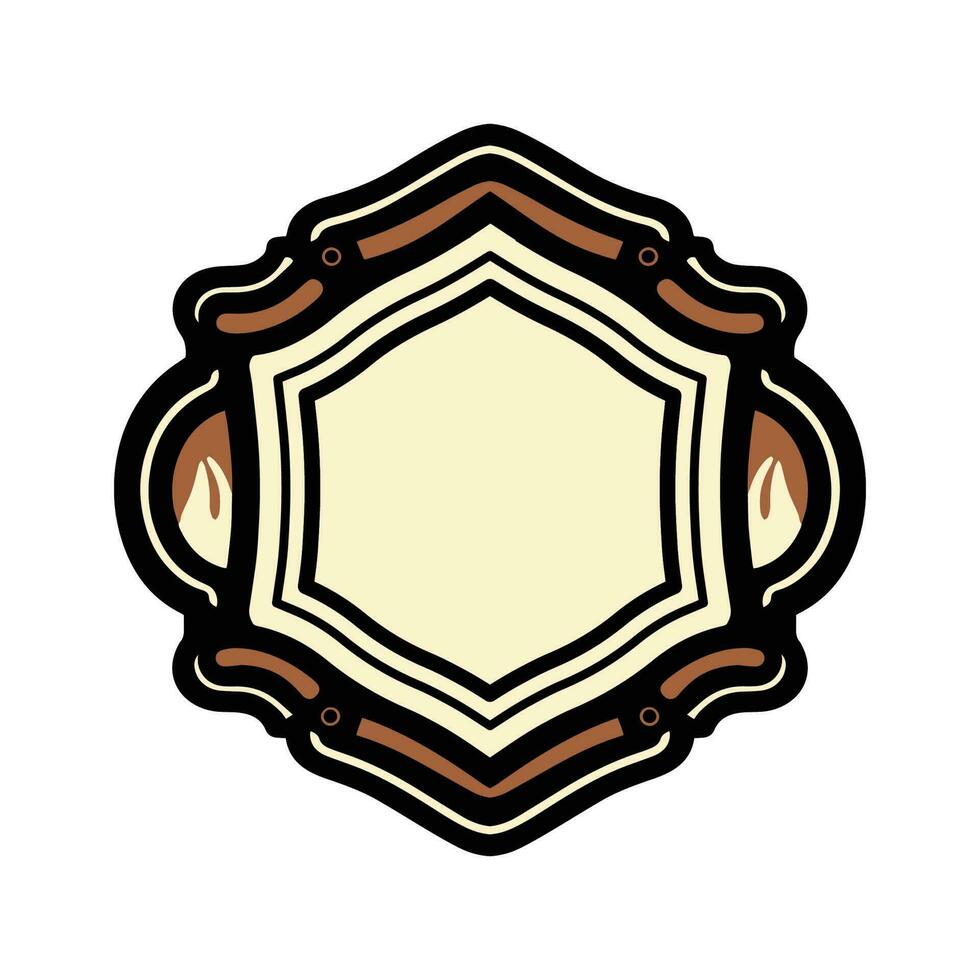 Jahrgang Logo im eben Linie Kunst Stil vektor
