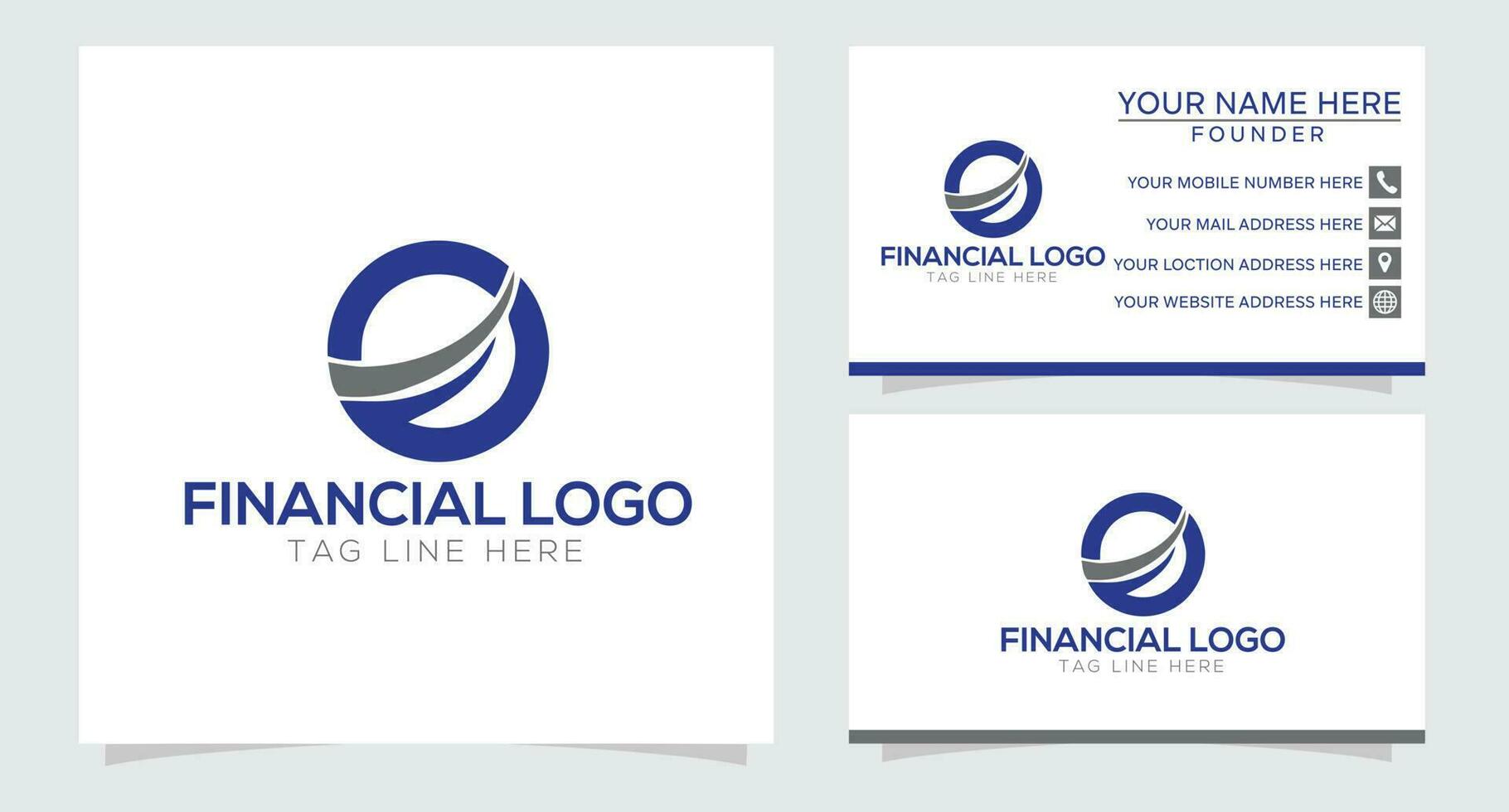logotyp för marknadsföring och finansiell verksamhet vektor