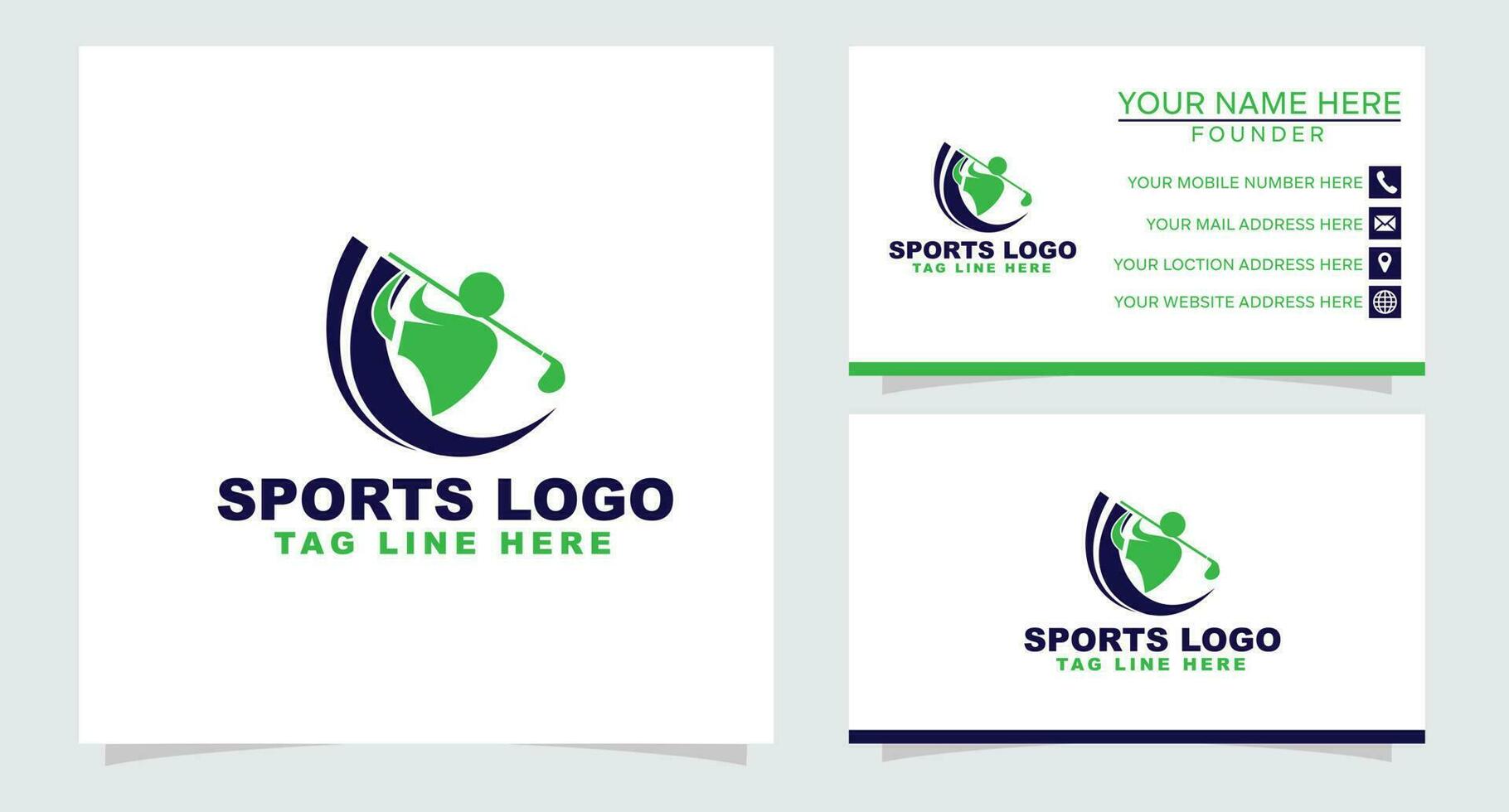 golf logotyp design fri vektor