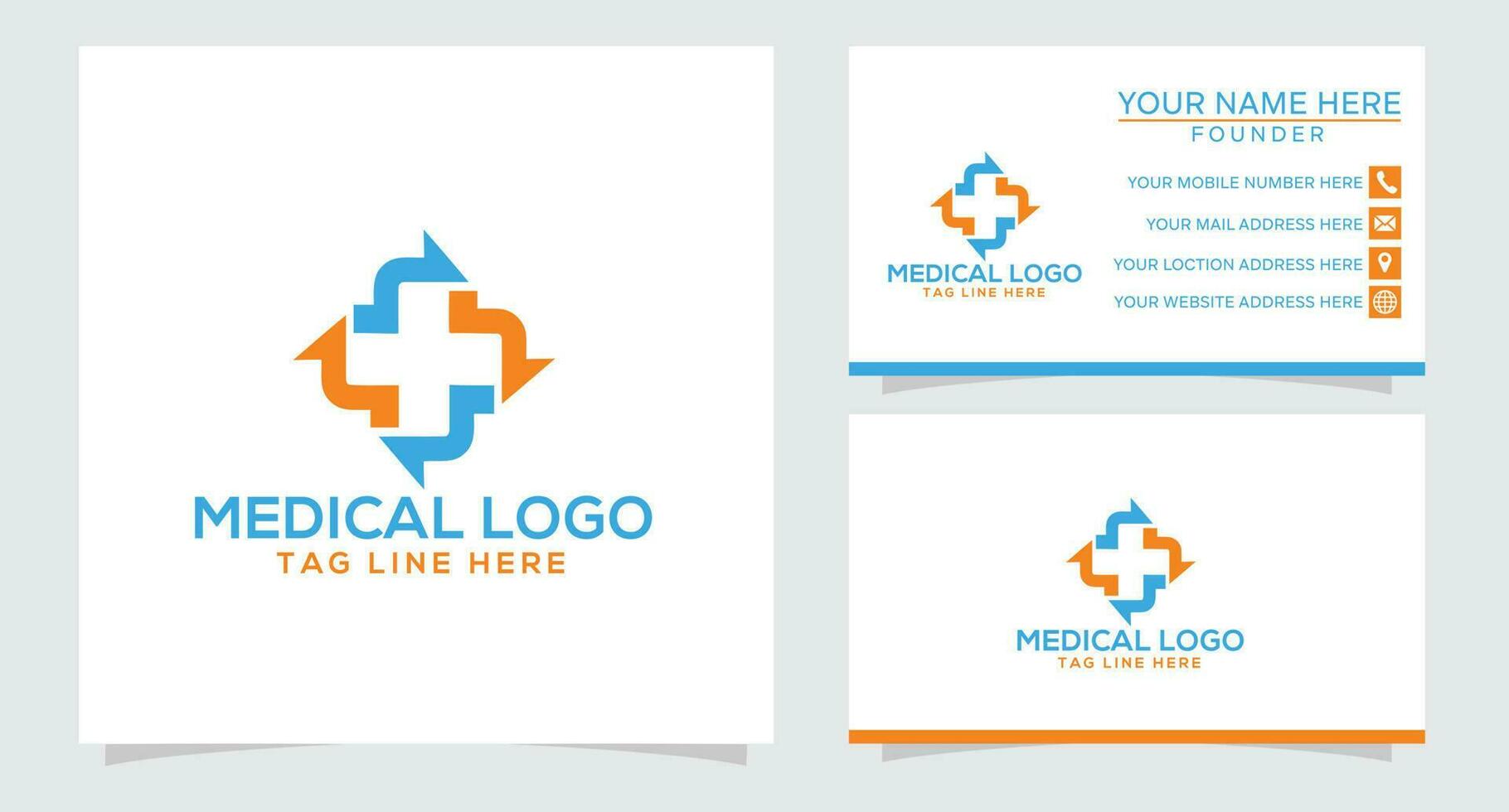 medicinsk logotyp design mall vektor grafisk branding element.