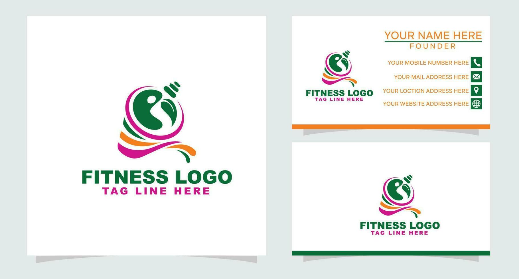 Fitnessstudio Logo Das ist entworfen zu Sein minimal. zu machen es Einfacher zum Menschen zu erkenne Marken Das verwenden diese Logo. vektor