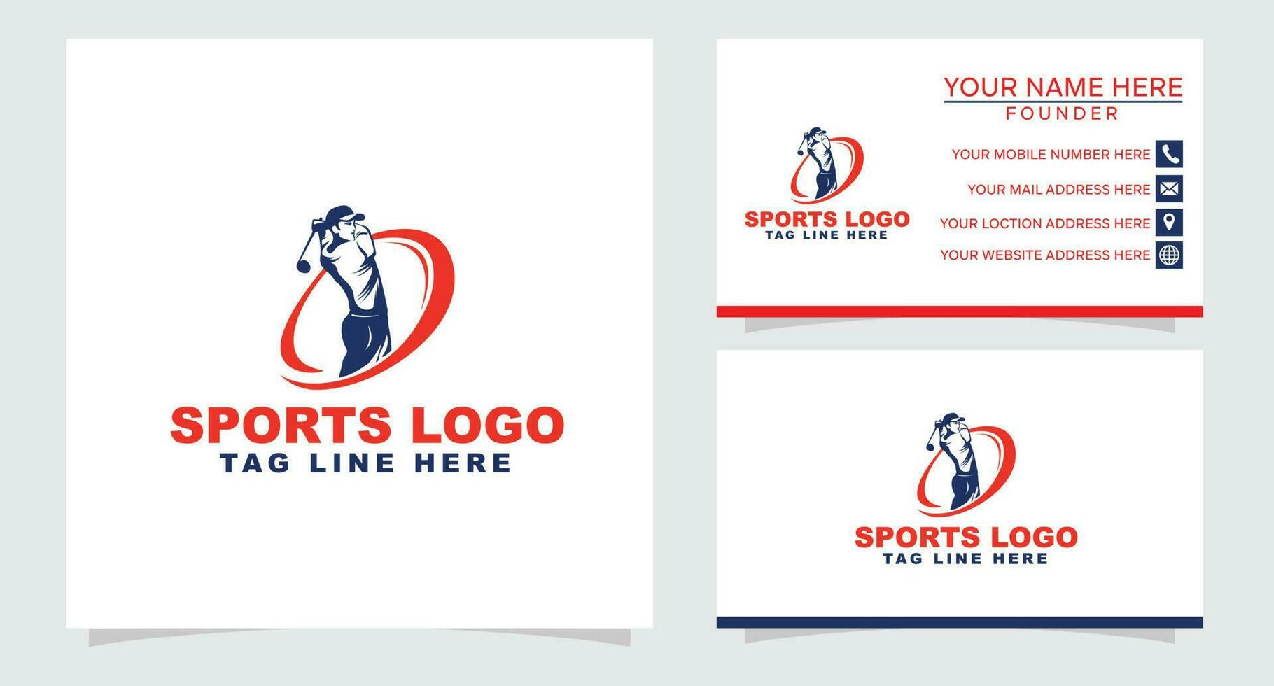 Golf Logo Design kostenlos vektor