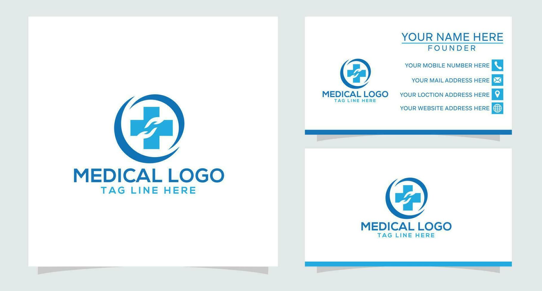 medicinsk logotyp design mall vektor grafisk branding element