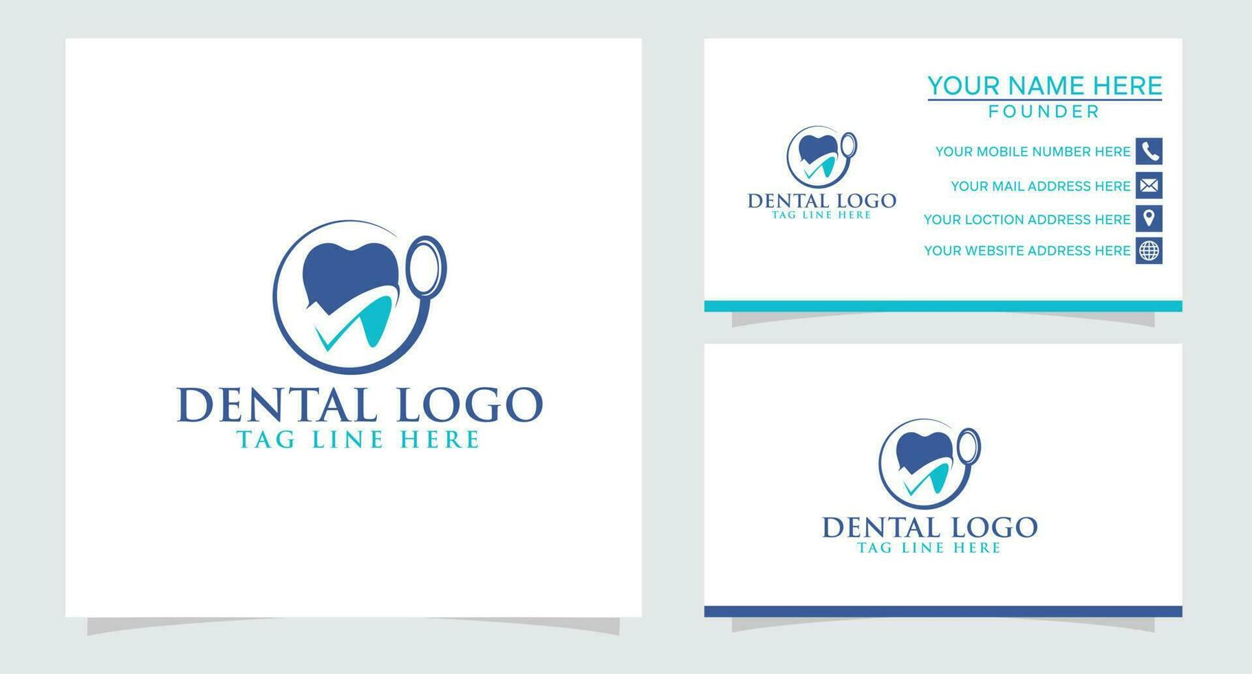 leende dental logotyp. dental logotyp design vektor