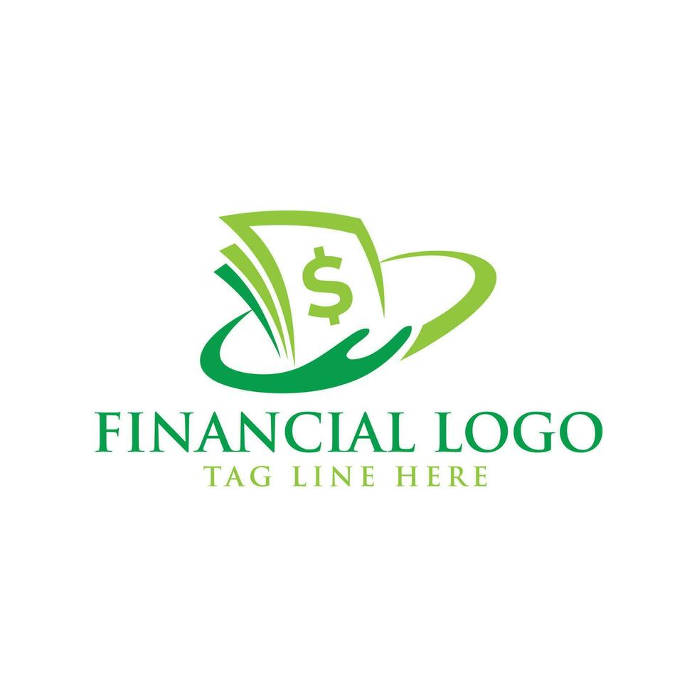 Geld kreativ Konzept Logo Design Vorlage vektor