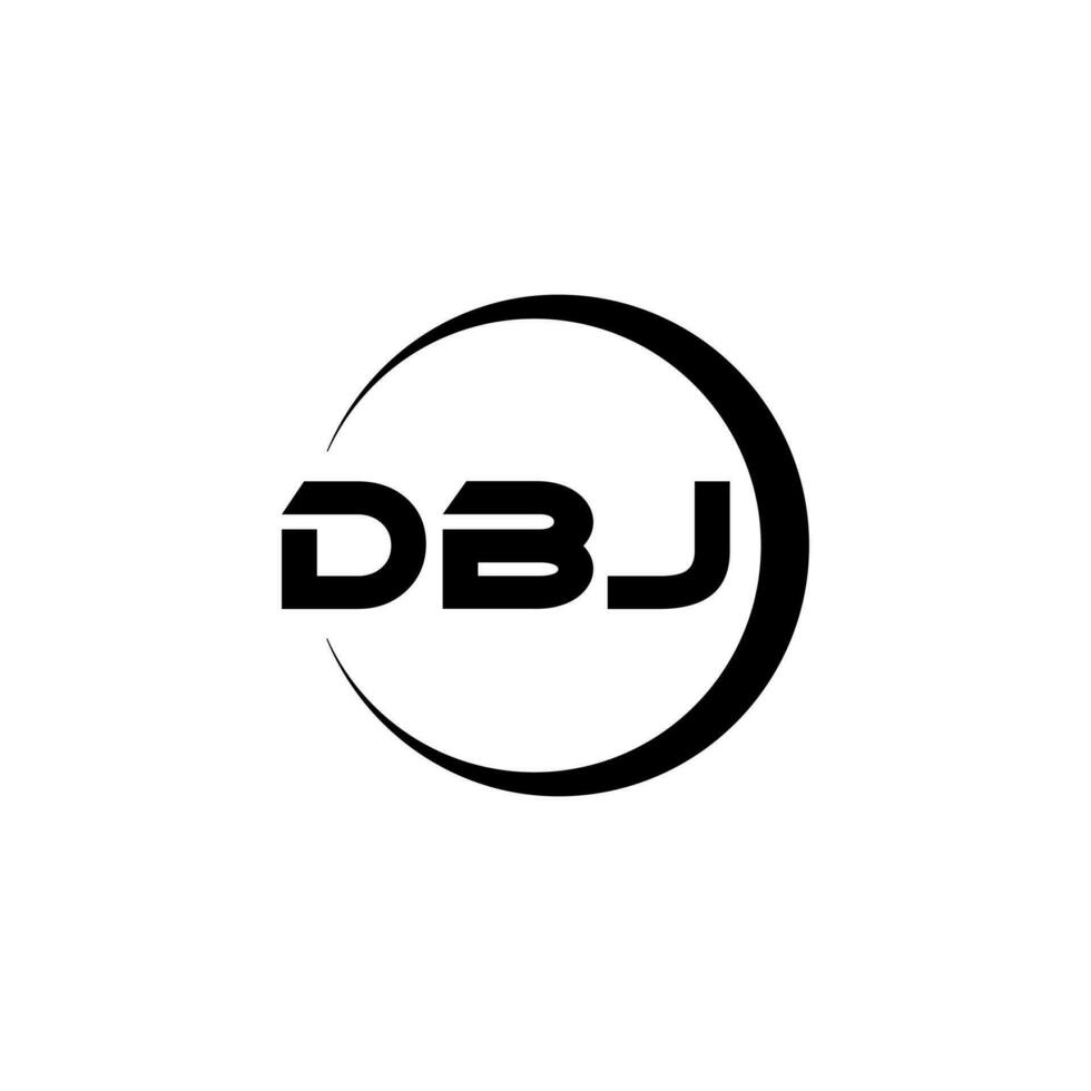 dbj Brief Logo Design im Illustration. Vektor Logo, Kalligraphie Designs zum Logo, Poster, Einladung, usw.