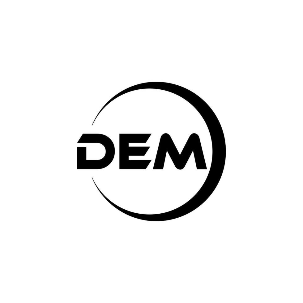 dem brev logotyp design i illustration. vektor logotyp, kalligrafi mönster för logotyp, affisch, inbjudan, etc.