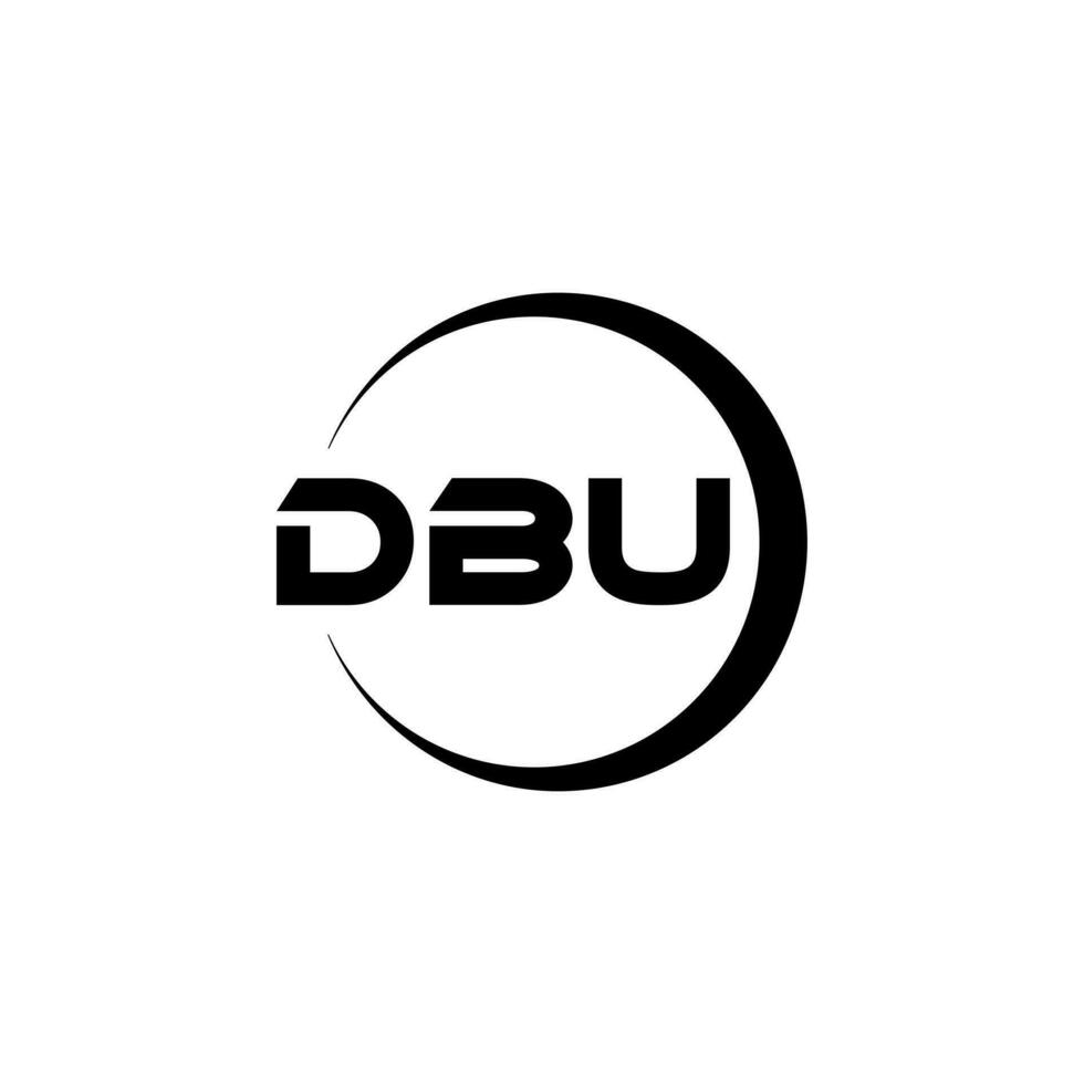 dbu Brief Logo Design im Illustration. Vektor Logo, Kalligraphie Designs zum Logo, Poster, Einladung, usw.