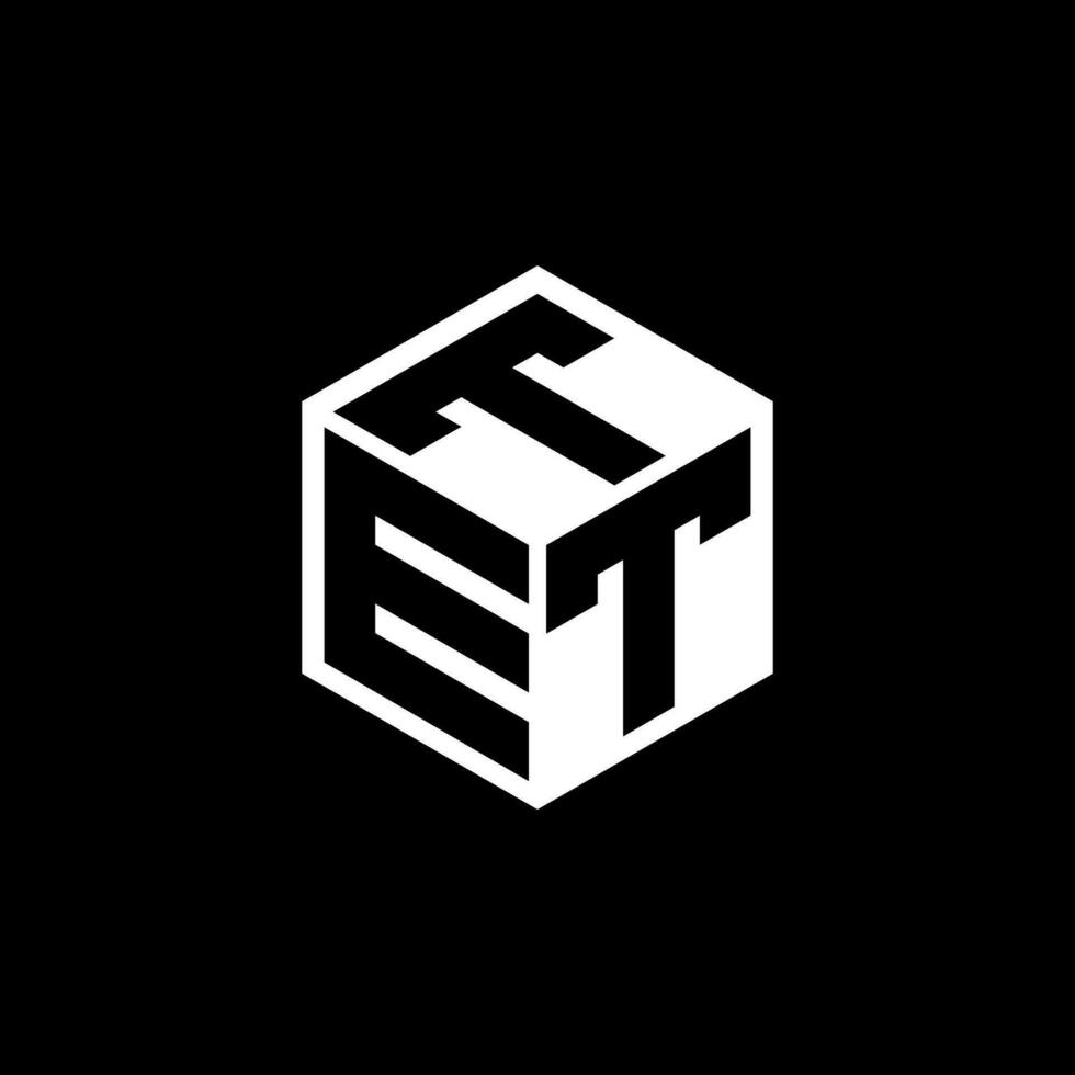 ett-Brief-Logo-Design in Abbildung. Vektorlogo, Kalligrafie-Designs für Logo, Poster, Einladung usw. vektor