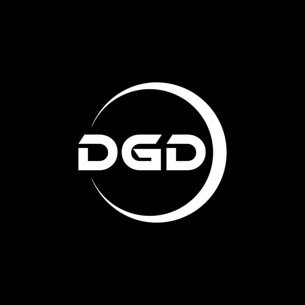 dgd Brief Logo Design im Illustration. Vektor Logo, Kalligraphie Designs zum Logo, Poster, Einladung, usw.