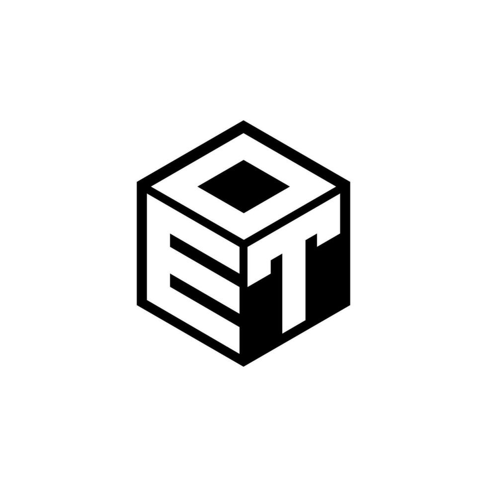 eto-Brief-Logo-Design in Abbildung. Vektorlogo, Kalligrafie-Designs für Logo, Poster, Einladung usw. vektor