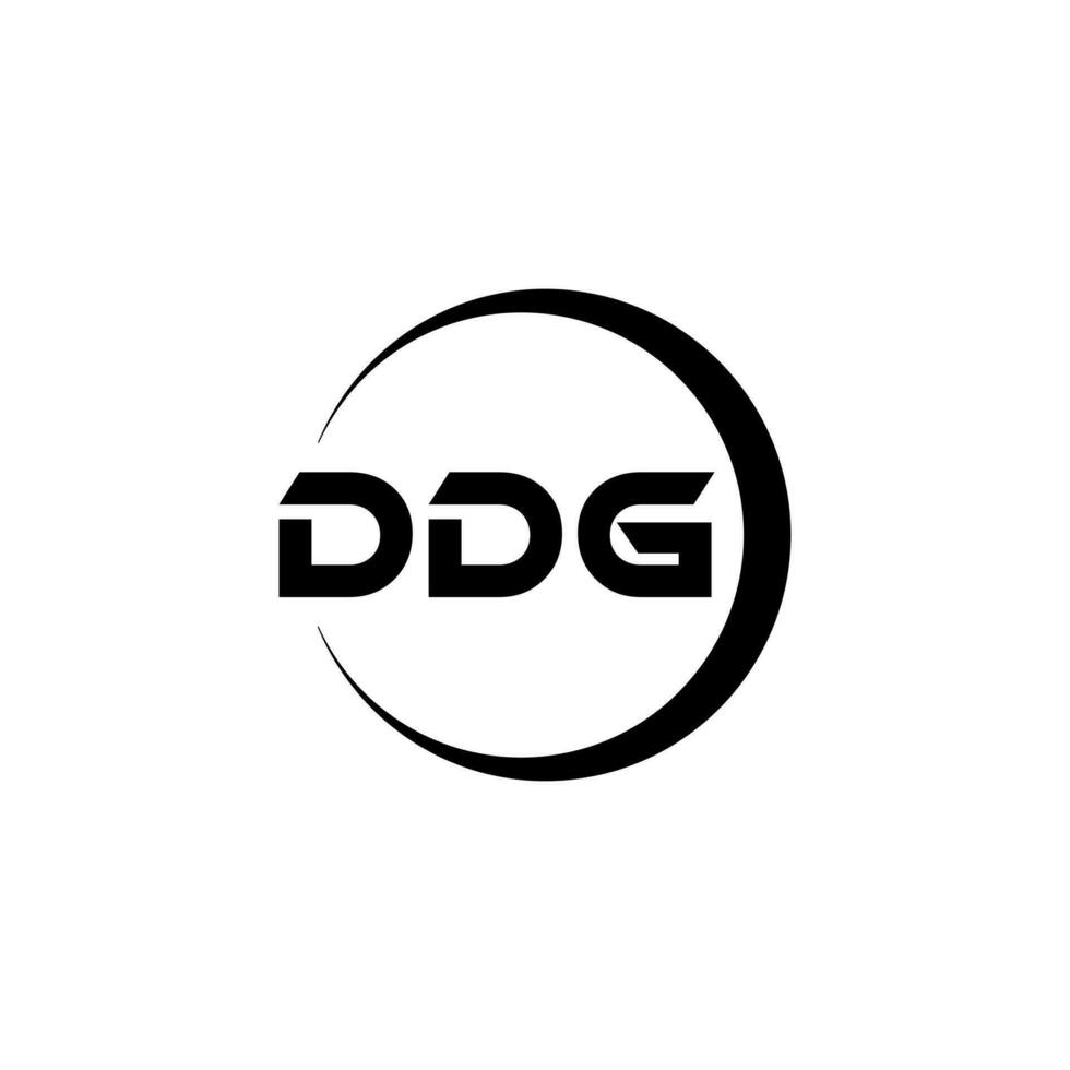 ddg Brief Logo Design im Illustration. Vektor Logo, Kalligraphie Designs zum Logo, Poster, Einladung, usw.