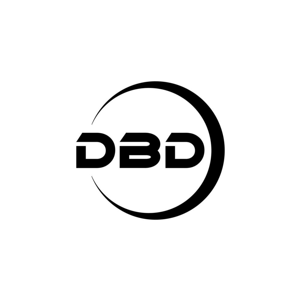 dbd Brief Logo Design im Illustration. Vektor Logo, Kalligraphie Designs zum Logo, Poster, Einladung, usw.