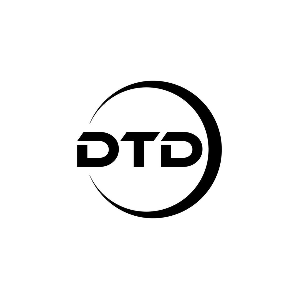 dtd Brief Logo Design im Illustration. Vektor Logo, Kalligraphie Designs zum Logo, Poster, Einladung, usw.