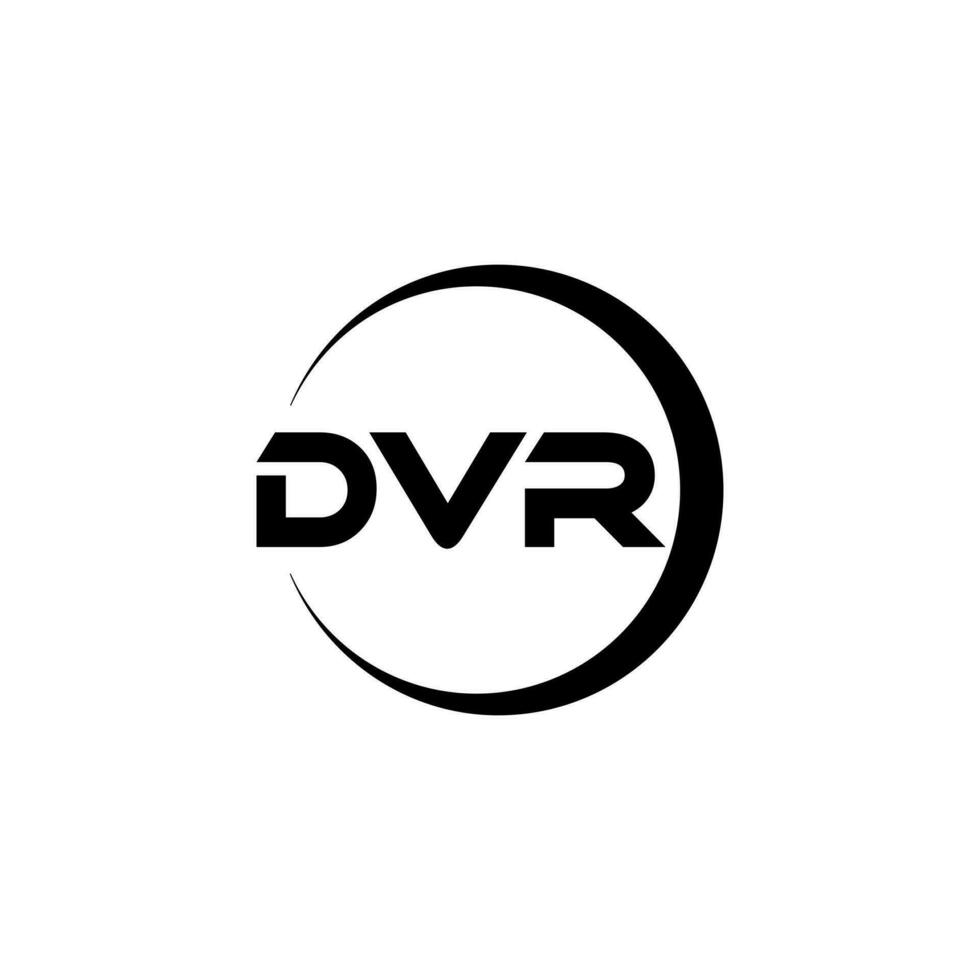 dvr brev logotyp design i illustration. vektor logotyp, kalligrafi mönster för logotyp, affisch, inbjudan, etc.