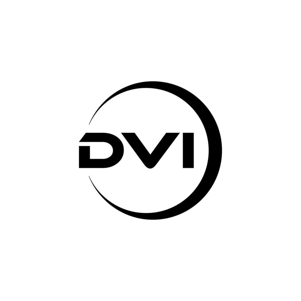 dvi Brief Logo Design im Illustration. Vektor Logo, Kalligraphie Designs zum Logo, Poster, Einladung, usw.