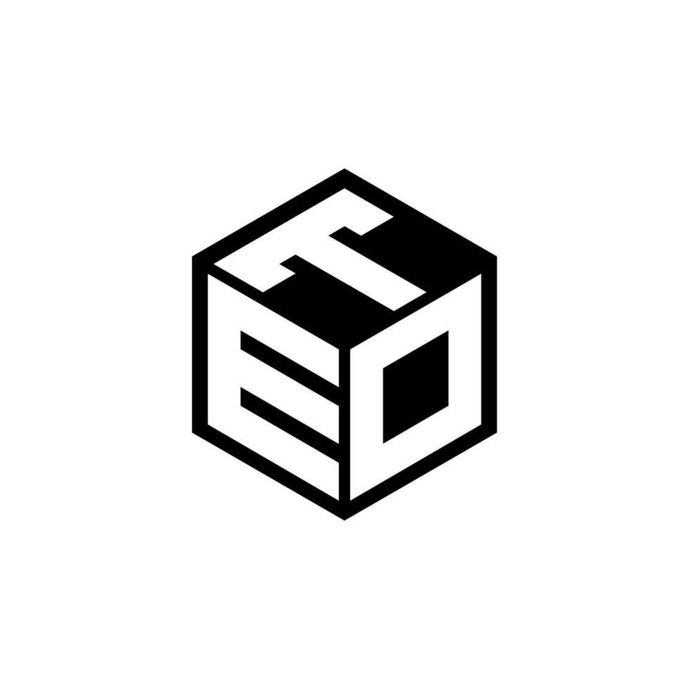 edt-Buchstaben-Logo-Design in Abbildung. Vektorlogo, Kalligrafie-Designs für Logo, Poster, Einladung usw. vektor
