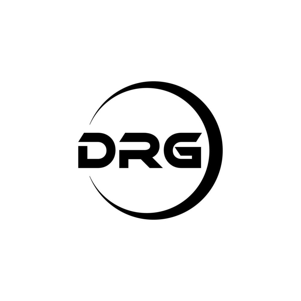 drg brev logotyp design i illustration. vektor logotyp, kalligrafi mönster för logotyp, affisch, inbjudan, etc.