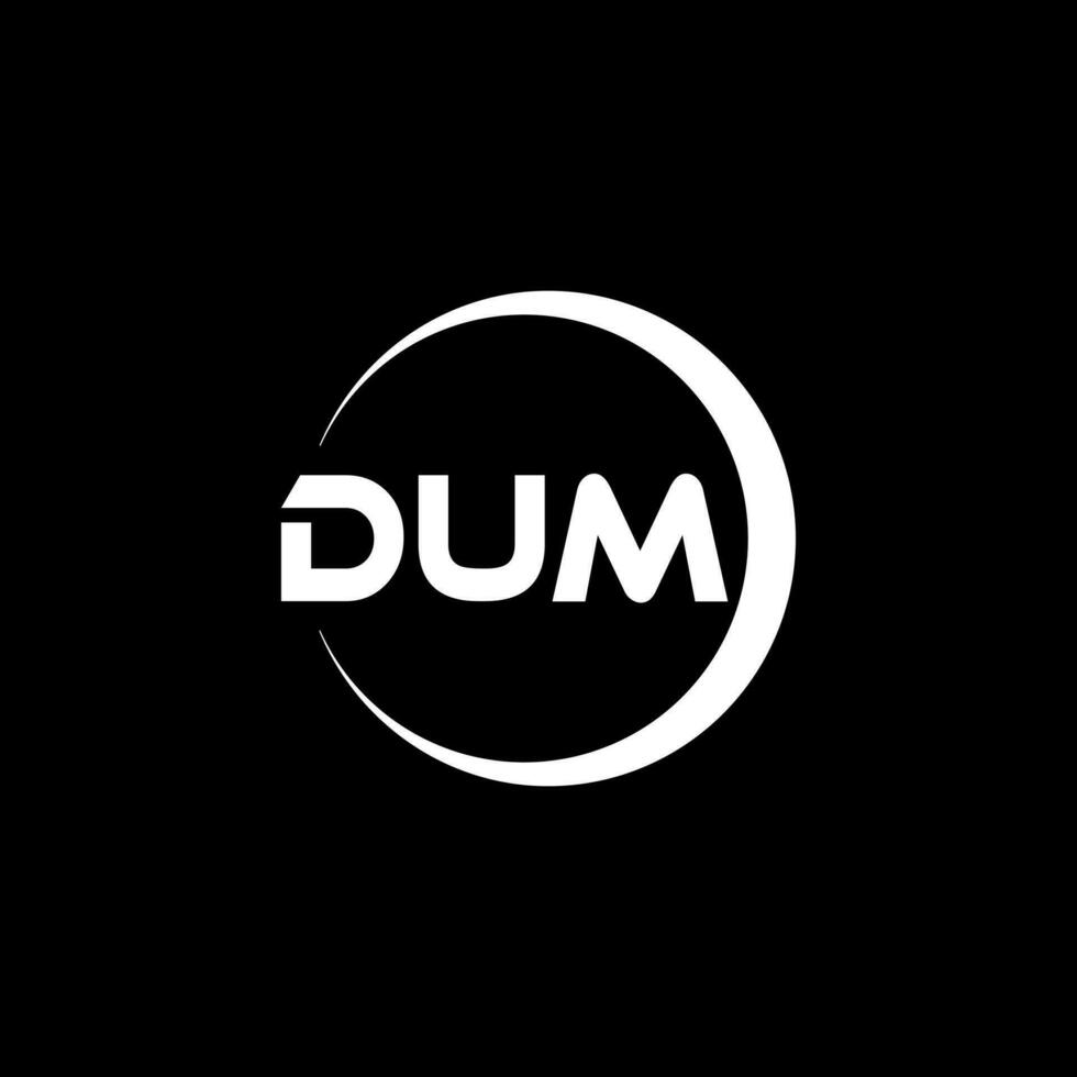 dum brev logotyp design i illustration. vektor logotyp, kalligrafi mönster för logotyp, affisch, inbjudan, etc.