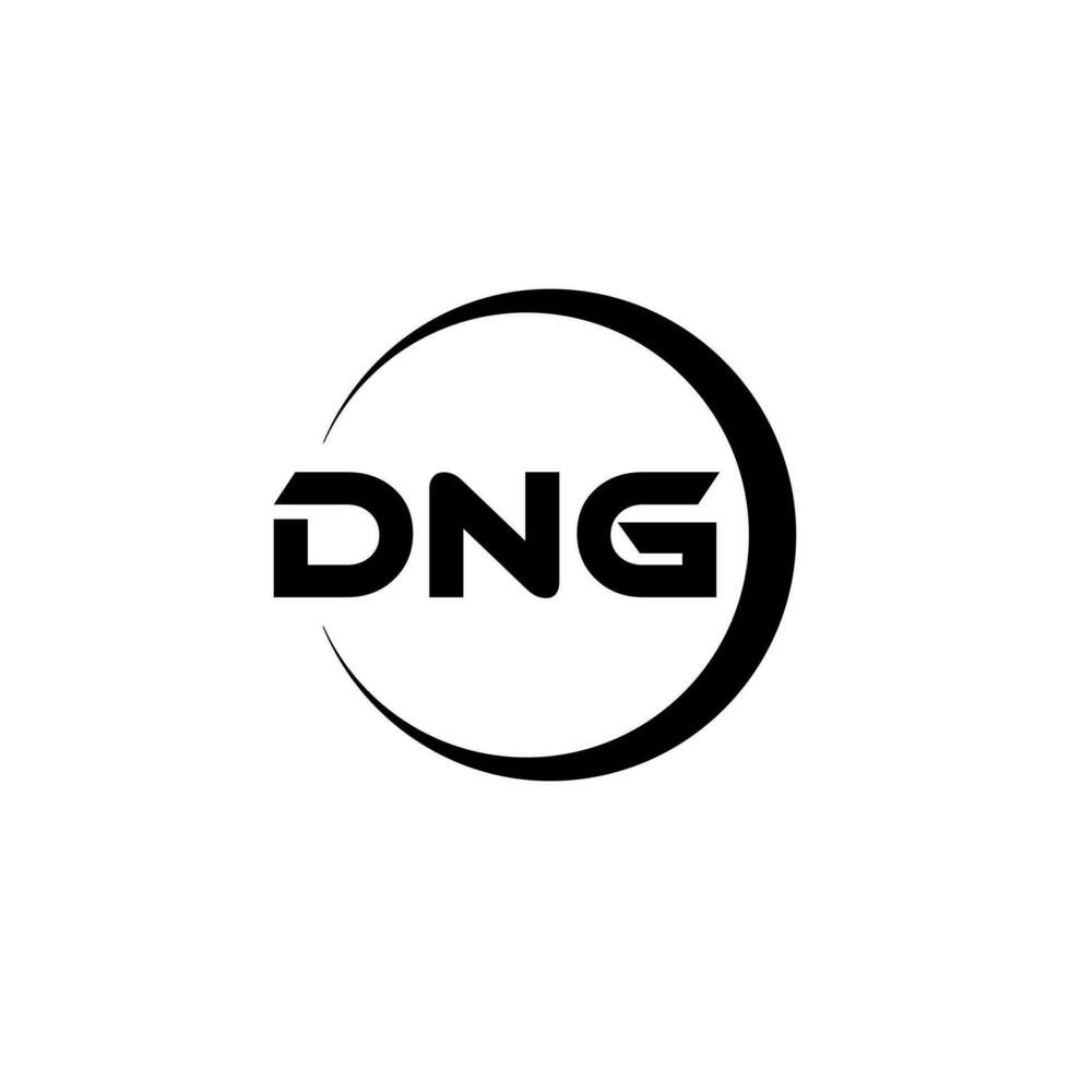 dng brev logotyp design i illustration. vektor logotyp, kalligrafi mönster för logotyp, affisch, inbjudan, etc.