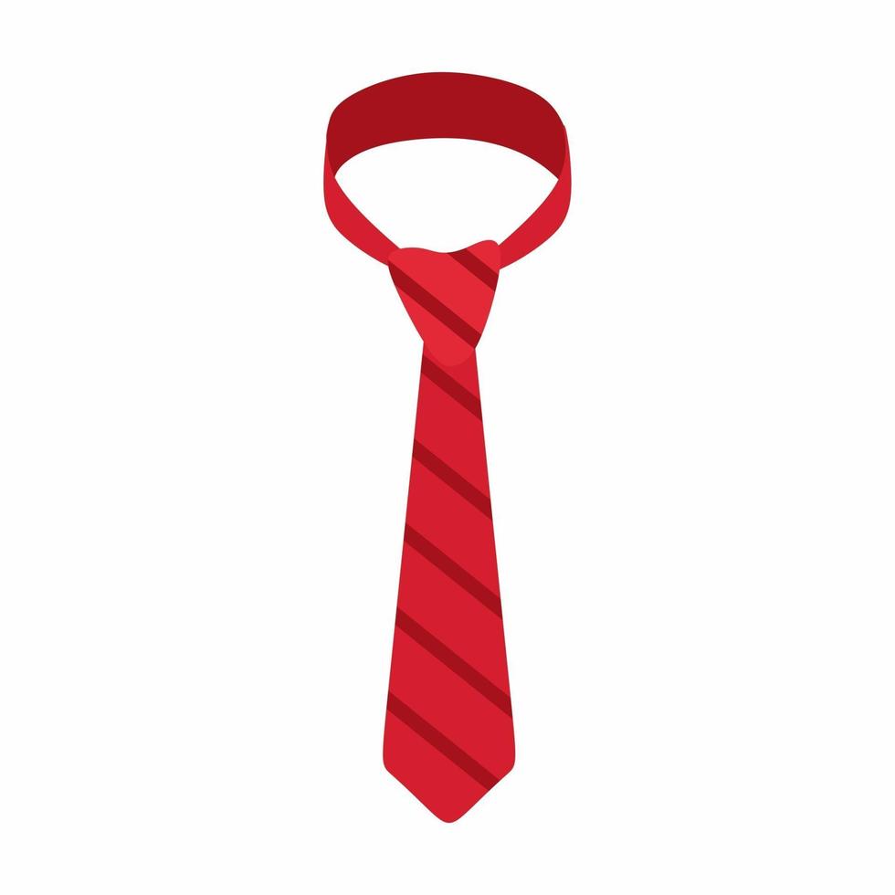röd slips ikon vektor