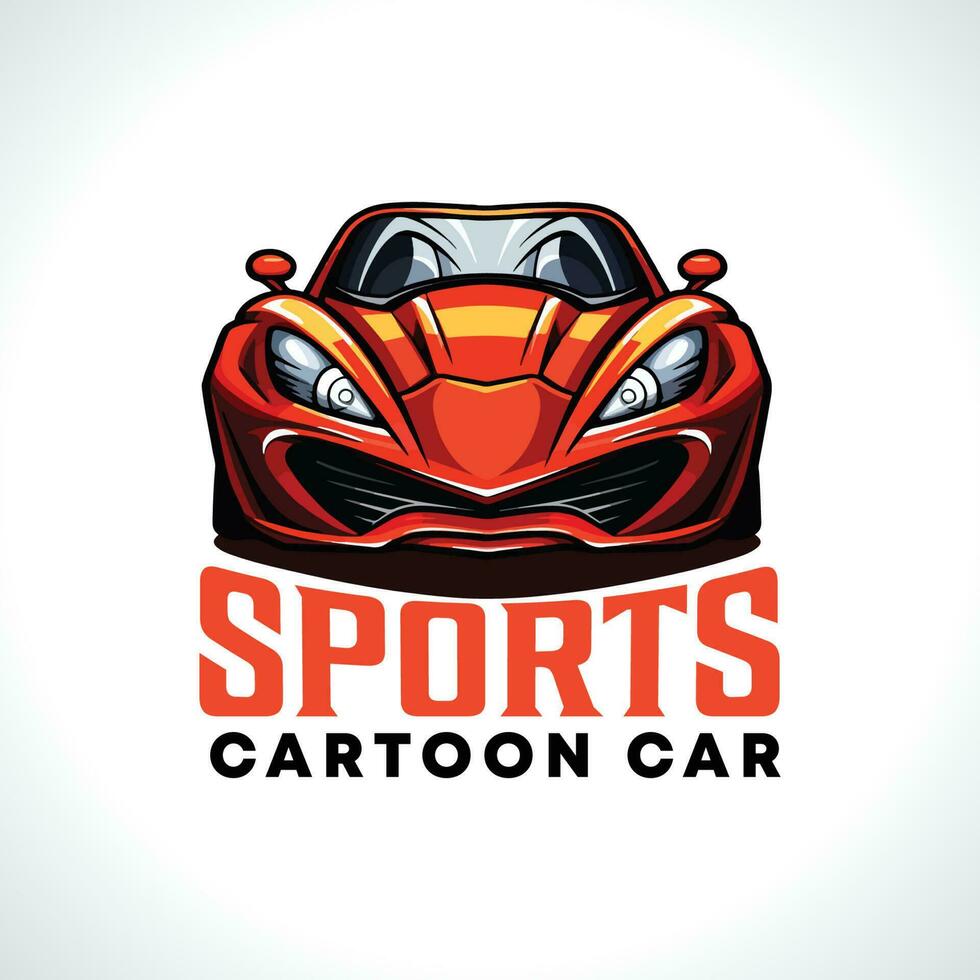 Sport Auto Karikatur Vektor Illustration