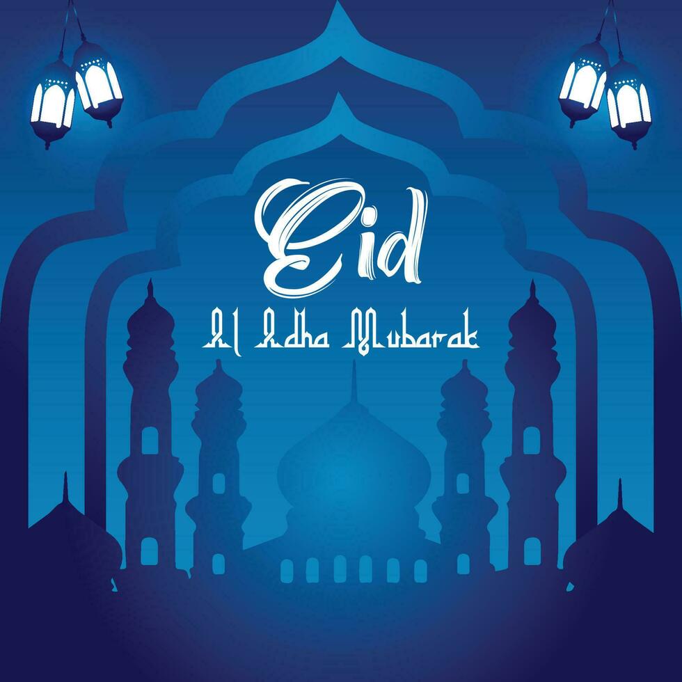 eid al adha Mubarak islamisch elegant kreativ Vektor Design,