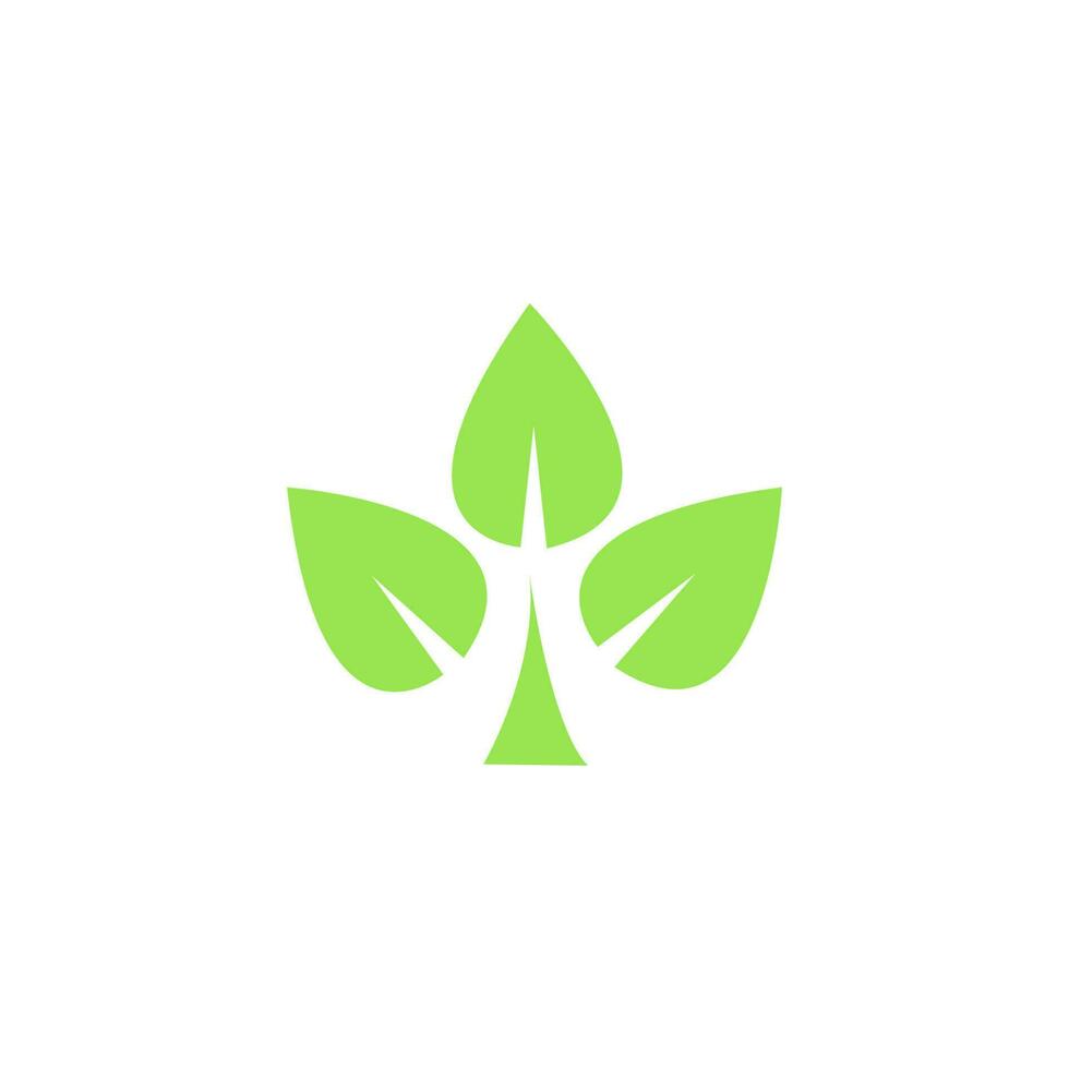 Vektor Symbol Logo Natura, Kräuter, organisch, Blätter.