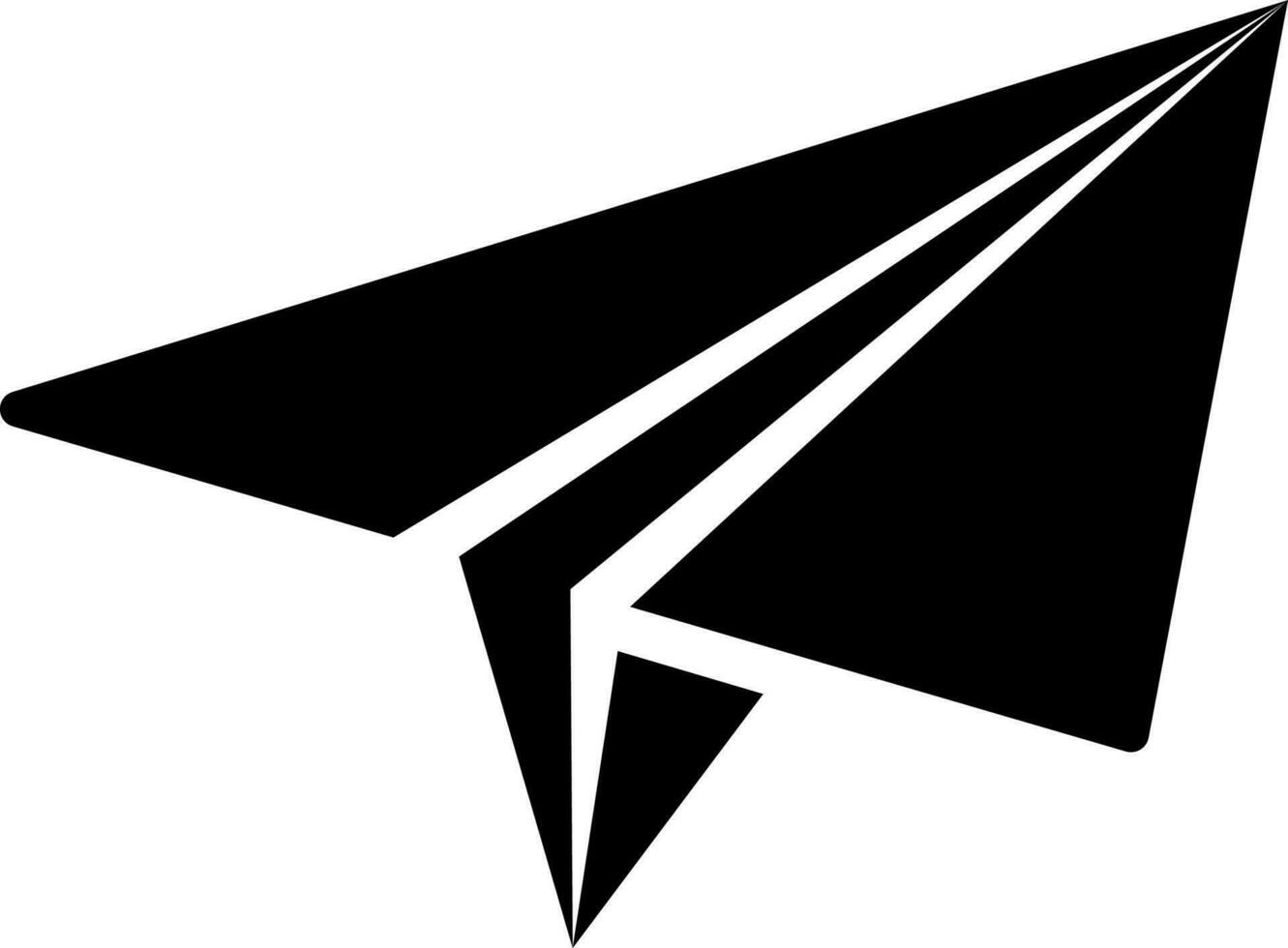 illustration av skicka ikon i svart och vit Färg. vektor
